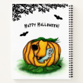 Der Geist von Halloween , Bat , Geist und Spider Notizblock (Rückseite)