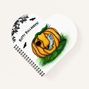 Der Geist von Halloween , Bat , Geist und Spider Notizblock