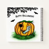 Der Geist von Halloween , Bat , Geist und Spider Notizblock (Rückseite)