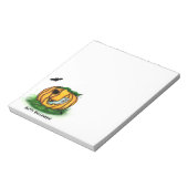 Der Geist von Halloween , Bat , Geist und Spider Notizblock (Rotiert)