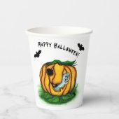 Der Geist von Halloween , Bat , Geist und Spider Pappbecher (Vorderseite)