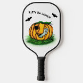 Der Geist von Halloween , Bat , Geist und Spider Pickleball Schläger (Rückseite)