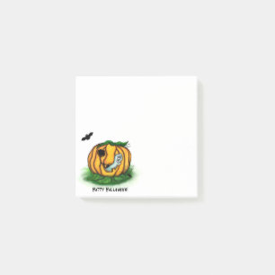 Der Geist von Halloween , Bat , Geist und Spider Post-it Klebezettel