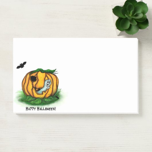 Der Geist von Halloween , Bat , Geist und Spider Post-it Klebezettel (Büro)