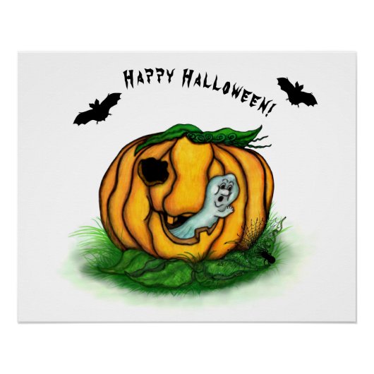 Der Geist von Halloween , Bat , Geist und Spider Poster (Vorderseite)