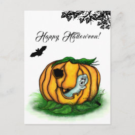 Der Geist von Halloween , Bat , Geist und Spider Postkarte