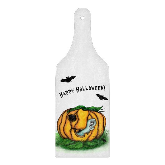 Der Geist von Halloween , Bat , Geist und Spider Schneidebrett (Vorderseite)