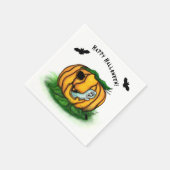 Der Geist von Halloween , Bat , Geist und Spider Serviette (Ecke)