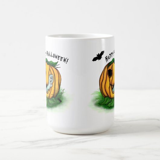 Der Geist von Halloween , Bat , Geist und Spider Verwandlungstasse (Zentrum)