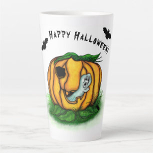 Der Geist von Halloween, Fledermaus, Geist und Spi Milchtasse