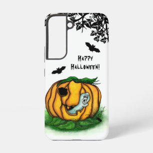 Der Geist von Halloween, Fledermaus, Geist und Spi Samsung Galaxy Hülle