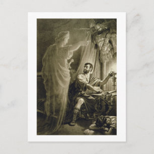 Der Geist von Julius Cäsar, im Stück von William Postkarte