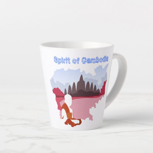 Der Geist von Kambodscha Karte mit Mönch Milchtasse (Rechte Ecke)