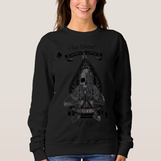 Der Geist von Kiew, der grimmige Sensenmann Ghost Sweatshirt (Vorderseite)