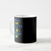 Der Geist von Kiew I steht mit der Ukraine Kaffeetasse (Vorderseite Links)