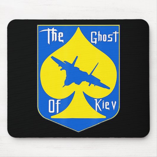 Der Geist von Kiew I steht mit der ukrainischen Mousepad (Vorne)