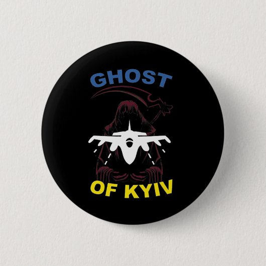 Der Geist von Kiew Ich stehe mit der Ukraine Button (Vorderseite)