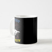 Der Geist von Kiew Ich stehe mit der Ukraine  Kaffeetasse (Vorderseite Links)