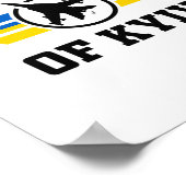 Der Geist von Kiew. Ich stehe mit der Ukraine Ukra Poster (Ecke)