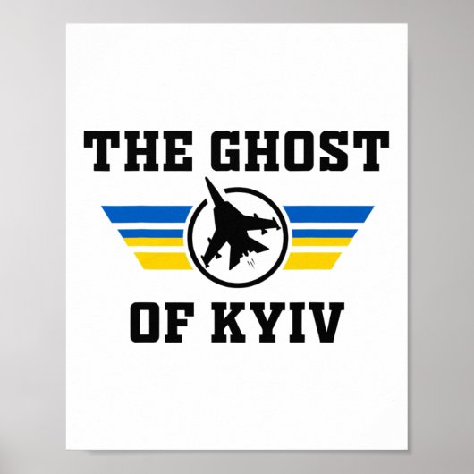 Der Geist von Kiew. Ich stehe mit der Ukraine Ukra Poster (Vorne)
