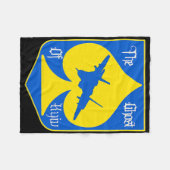 Der Geist von Kiew Kiew Ukraine Kampfpilot Fleecedecke (Vorderseite (Horizontal))