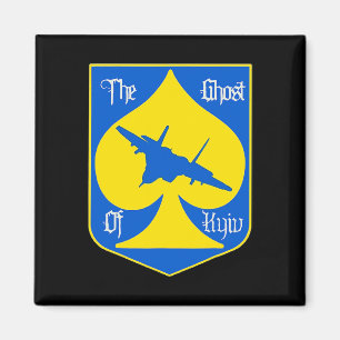 Der Geist von Kiew Kiew Ukraine Kampfpilot Magnet
