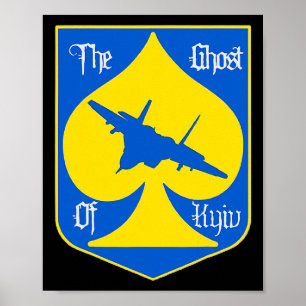Der Geist von Kiew Kiew Ukraine Kampfpilot  Poster