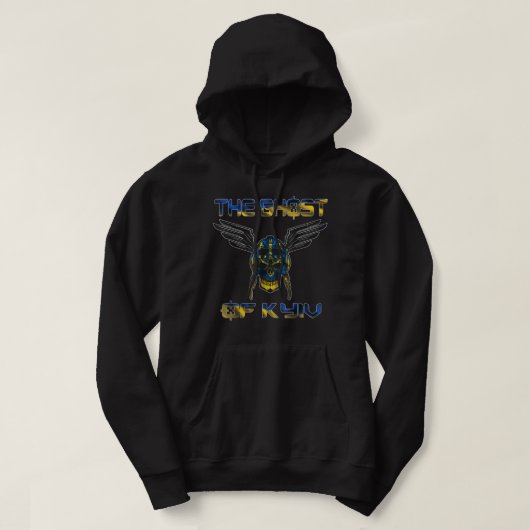 Der Geist von Kiew, stehen mit der Ukraine Fl. Hoodie (Design vorne)