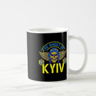 Der Geist von Kiew steht mit der Ukraine-As-Fliege Kaffeetasse
