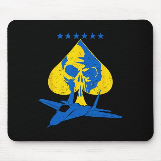 Der Geist von KiewKiew Ukraine Ace-Kampfjetpilot Mousepad (Vorne)