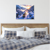 Der Geisterzug des Winters Leinwanddruck (Insitu (Schlafzimmer))
