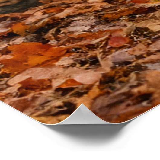 Der GeistWolf des Herbstes Poster (Ecke)