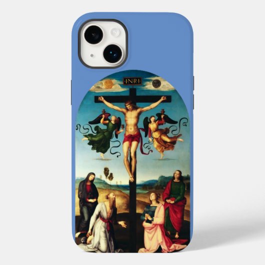 Der gekreuzigte Christus mit der Jungfrau Mary Case-Mate iPhone Hülle (Rückseite)