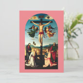 Der gekreuzigte Christus mit der Jungfrau Mary Einladung (Stehend Vorderseite)