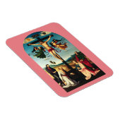 Der gekreuzigte Christus mit der Jungfrau Mary Magnet (Rechte Seite)