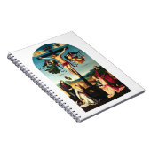 Der gekreuzigte Christus mit der Jungfrau Mary Notizblock (Rechte Seite)