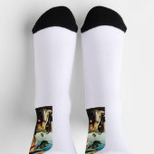 Der gekreuzigte Christus mit der Jungfrau Mary Socken (Oben)