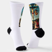 Der gekreuzigte Christus mit der Jungfrau Mary Socken (Gewinkelt)