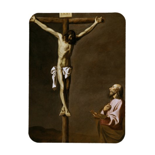 Der gekreuzigte Christus mit einem Maler Magnet (Vertikal)
