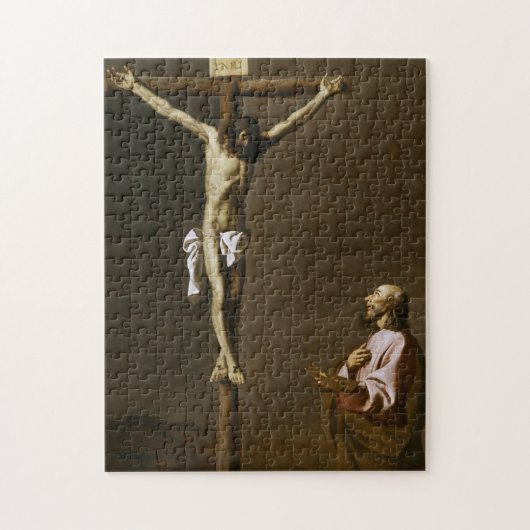 Der gekreuzigte Christus mit einem Maler Puzzle (Vertikal)