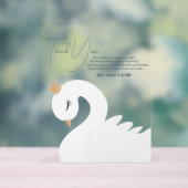 Der gekrönte Schwan Acrylschild (Neutral)