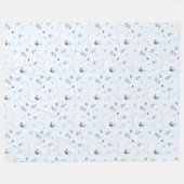Der gekrönte Schwan Fleecedecke (Vorderseite (Horizontal))