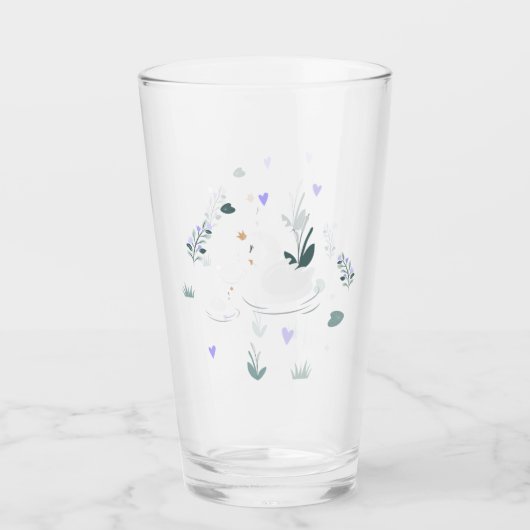 Der gekrönte Schwan Glas (Vorderseite)