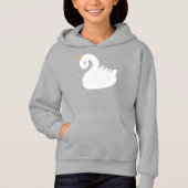 Der gekrönte Schwan Hoodie (Vorderseite)