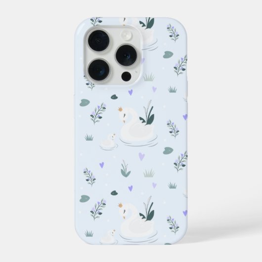 Der gekrönte Schwan iPhone Hülle (Rückseite)