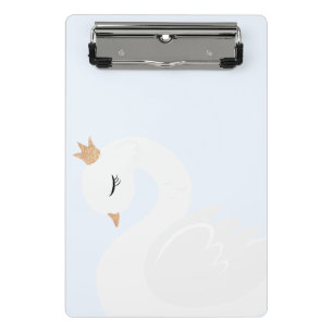 Der gekrönte Schwan Mini Klemmbrett