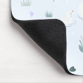 Der gekrönte Schwan Mousepad (Ecke)
