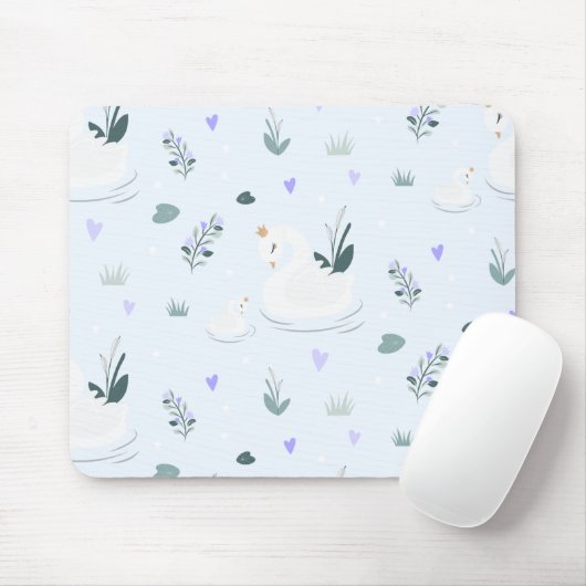 Der gekrönte Schwan Mousepad (Mit Mouse)