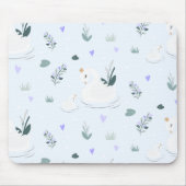 Der gekrönte Schwan Mousepad (Vorne)
