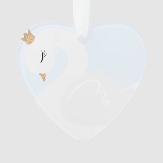 Der gekrönte Schwan Ornament (Vorderseite)